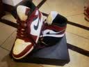 Jordan男AJ1小芝加哥配色 AJ 1中帮运动休闲鞋DQ8426-105白红42 实拍图