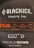 黑冰（BLACKICE）新款【B系列鸭绒木乃伊式羽绒睡袋】户外露营单人羽绒睡袋 黑色 B700 L码（新标准） 实拍图