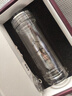 思宝玻璃杯山水知音男女士双层高硼硅商务办公茶杯车载便携水晶玻璃杯 2号(350ml)（90%客户的选择） 实拍图