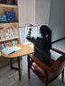 台灯护眼学习防近视儿童大学生宿舍阅读写作业读写书桌光谱可夹式 【夹子款】60CM长灯头+时钟显示+调光调色+定时 实拍图