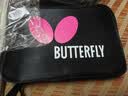 蝴蝶（BUTTERFLY）孔令辉乒乓球拍直拍 双面反胶皮碳素底板全面型单拍附拍套 实拍图