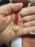 周生生黄金吊坠 足金长命锁宝宝礼物 不含项链09300P 计价 3.4克 实拍图