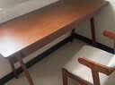 华舟实木书桌简约小户型家用写字桌台式电脑桌卧室学习桌 1.4米胡桃色 实拍图