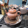 器酋 黑檀实木壶承托盘茶壶垫隔热紫砂壶养壶底座干泡台功夫茶具配件 （四角款）黑檀木合金壶承垫 实拍图