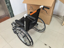 鱼跃 (yuwell)手动轮椅车H062折叠老人轻便免充气铝合金旅行手推代步 实拍图