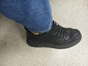 百丽男鞋牛皮小白鞋夏季厚底一脚蹬休闲板鞋A2009 黑色-内增高6cm 40 实拍图