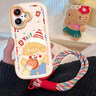 江铭适用苹果16plus手机壳iPhone16plus保护套带挂绳彩绘卡通可爱创意高级感镜头全包防摔亲肤TPU软壳 实拍图