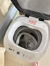 智洁小天使婴儿迷你洗衣机4.5kG高温煮洗全自动洗衣机宝宝小型儿童带智能烘干杀菌除螨洗烘一体机家用免污洗 4.5KG炫白+全国联保+蓝光洗涤+洗脱一体 波轮 实拍图