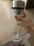 富光玻璃杯双层 带茶隔大容量隔热茶杯高档商务泡茶车载水杯透明杯子 实拍图