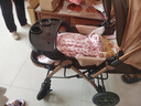 安贝尼 婴儿推车可坐可躺双向推行小孩手推车四轮减震可折叠BB车 至尊版-卡其色四轮橡胶+四轮减震 实拍图