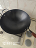 京严铁锅章丘炒锅正宗老式无涂层精铁不粘炒菜锅家用圆底煎锅燃气专用 【宗师级｜古法技艺】适合5-7人 带耳 34cm 【三次开锅发货｜不粘不锈｜好养锅】 实拍图