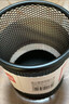 得力（deli）金属网纹圆形笔筒 简约创意桌面收纳盒 办公学习用品 黑色 实拍图