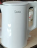 美的（Midea）电热水壶家用烧水壶泡茶0涂层食品级304不锈钢自动断电双层防烫全钢无缝1.5L大容量 MK-HJ1566 实拍图