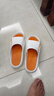 回力居家男士拖鞋室户外穿四季防滑臭沙滩凉拖鞋HL02331白橙色42-43码 实拍图