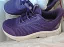 足力健中老年健步轻便软底送妈妈休闲散步鞋2431369J紫-女 41 实拍图