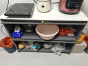四季沐歌厨房置物架橱柜餐边收纳柜碗柜微波炉烤箱落地置物储物柜用具大全 加厚岩板【灰3层100*40*80】 实拍图
