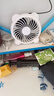 白色熊猫USB充电风扇学生宿舍办公室桌面风扇家用轻音静音4羽叶大风量风扇手持便携户外露营风扇 4寸白色小熊猫【插电款直径10cm】 实拍图