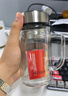 富光拾喜双层玻璃杯男女办公水杯 带手柄带滤网大容量泡茶杯子 520ml本色 实拍图