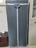 简易衣柜加粗加固组装衣服柜出租房布衣橱宿舍寝室收纳衣柜 8501银灰色【宽70cm】 实拍图