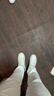 百丽李卿同款休闲鞋小白鞋男夏牛皮舒适厚底休闲板鞋A1160 黑尾翼 41 实拍图