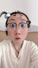 Taro木村拓哉 巅峰之作日本超轻纯钛复古男潮商务近视眉线方眼镜框架 黑金色 单买镜框(有模板片) 实拍图