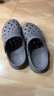 京东京造【抗菌洞洞鞋】凉鞋旅行沙滩两穿eva防臭凉拖鞋男士水泥灰42-43 实拍图