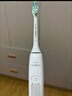 飞利浦（PHILIPS）声波电动牙刷钻石3系 5倍洁齿5种模式 刷头*2【亮白+洁净】生日礼物 送男生女友HX5181/01  白 实拍图