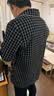 三枪【纯棉绒布】睡衣男翻领舒适开襟经典格纹情侣家居套装 实拍图