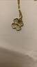 可水洗幸运四叶草爆款钛钢项链高级感时尚轻奢气质百搭锁骨链女 四叶草猫眼石项链【送精美礼盒】 晒单实拍图