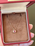 廷亮 0.5克拉鸽血红红宝石18K金镶嵌钻石吊坠彩宝项链情人 大版 现货单吊坠 实拍图