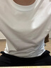 凡客诚品（VANCL）纯棉长袖T恤男春秋季圆领内搭衣服休闲宽松透气打底衫 白色 L 实拍图