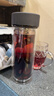 富光男女士双层玻璃杯 高硼硅玻璃304茶隔水杯子 带茶隔泡茶杯500ml 实拍图