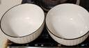 京东京造 餐具套装 乔迁之喜陶瓷家用陶瓷汤碗 禾风山田 面碗6英寸*2 实拍图