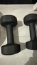 Keep哑铃男女健身家用彩色浸塑环保手铃亚铃肌肉训练墨灰色5kg*2 实拍图