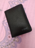 第九城(V.NINE)卡包名片夹头层牛皮轻薄驾驶证皮套防盗刷NFC防消磁银行卡套迷你小钱包男送老公送男友生日礼物情人节新年礼物  黑色 实拍图