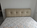 全友家居 茉伊真皮床1.8米x2米主卧室双人大床奶油风头层牛皮艺软包床 实拍图