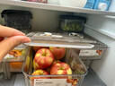 家の物语（KATEI STORY）计时保鲜盒大容量冰箱收纳盒食品级水果鸡蛋收纳盒冷冻密封储物盒 冰箱保鲜盒淡茶色7L3件套 实拍图