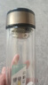 【京东物流配送】高硼硅双层玻璃杯大容量泡茶杯水杯子茶水分离杯 【双层加厚】茶杯350ml1只 实拍图