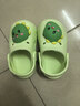 牧童儿童拖鞋夏男宝宝洞洞鞋软底女童卡通洗澡婴幼儿家居鞋奶龙绿150 实拍图