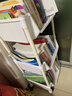 金隆兴可移动桌下书架带轮小推车可移动置物架收纳柜小书架宿舍零食架 实拍图