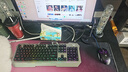 狼蛛（AULA）T101真机械手感键盘鼠标套装 有线104键键鼠套装 游戏办公电脑键盘混光吃鸡套装 金属面板黑 实拍图