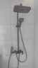 安华卫浴淋浴花洒全套黄铜主体增压钢琴键枪灰色圆管套装N4S9048GGW 实拍图