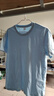 【京东直采】重磅纯棉 圆领短袖男款t恤衣服女士t恤服装真5折专场 冰川蓝（短袖） 2XL （140-155斤） 实拍图