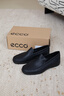 爱步（ECCO）豆豆鞋男 乐福鞋一脚蹬皮鞋牛皮男鞋 S轻巧莫克540514 HL 黑色54051401001 43 实拍图