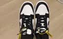 耐克NIKE女大童休闲板鞋 DUNK 运动鞋CW1590-100白黑40 实拍图