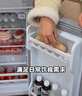 奥克斯家用双门迷你小型冰箱 冷藏冷冻保鲜小冰箱 宿舍租房节能电冰箱 【本店精选】176银【高效保鲜 铜管速冷】56L 实拍图