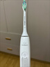 飞利浦（PHILIPS）声波电动牙刷钻石3系 5倍洁齿5种模式 刷头*2【亮白+洁净】生日礼物 送男生女友HX5181/01  白 实拍图
