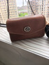 裘真信封包女链条斜挎单肩包休闲复古小包植鞣头层牛皮包包 焦糖色-小号 实拍图
