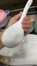ARST雅誠德陶瓷盘子菜盘家用新款高脚碗纯白浮雕乔迁餐具轻奢抗菌碗碟套装礼 米兰抗菌大汤匙 实拍图