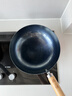 臻三环章丘铁锅炒锅手工锻打铁锅无涂层不易粘锅炒菜锅厨房好物一环轻音 古法烤蓝 28cm 实拍图